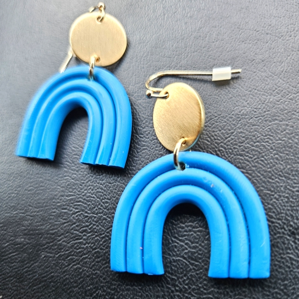 Turquoise Blue Bow Shape Earrings